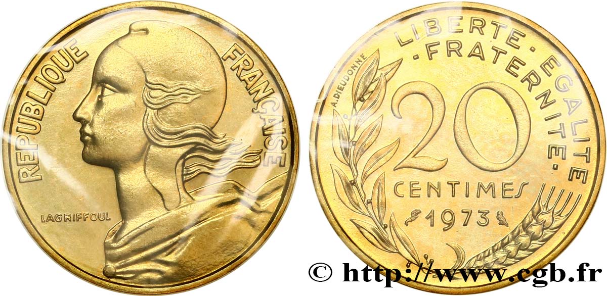 20 centimes Marianne 1973 Pessac F.156/13 ST 