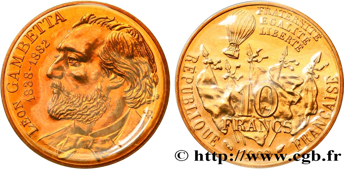 10 francs Gambetta 1982  F.366/2 FDC 