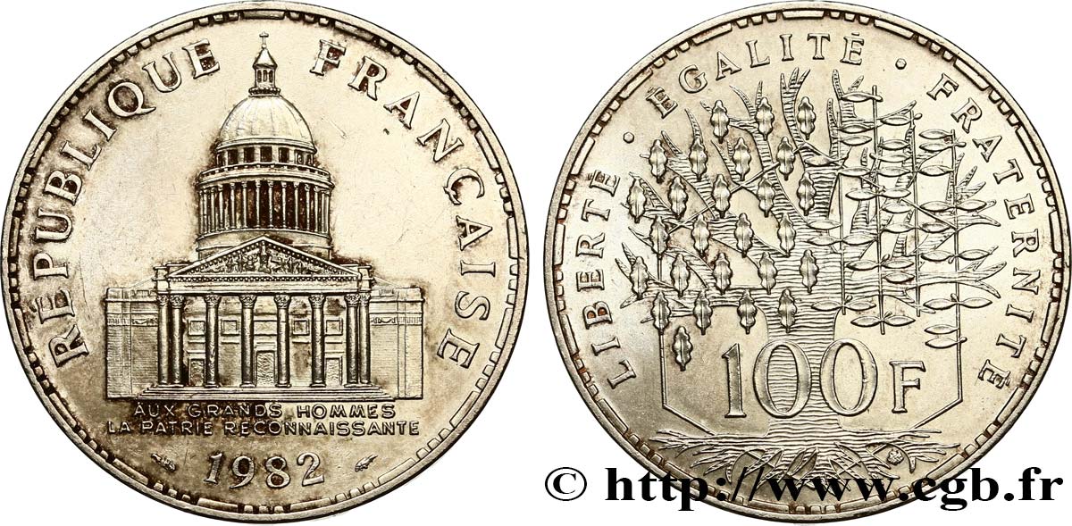 100 francs Panthéon 1982  F.451/2 TTB+ 