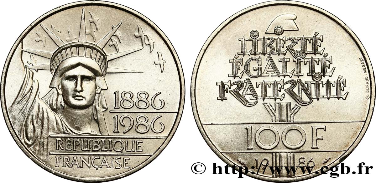 100 francs Liberté (Statue de la) 1986  F.454/2 SPL63 