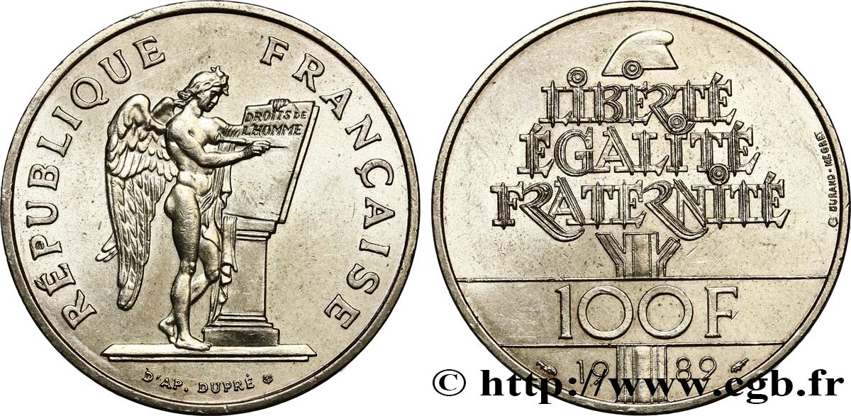 100 francs Droits de l’Homme 1989  F.457/2 SUP 