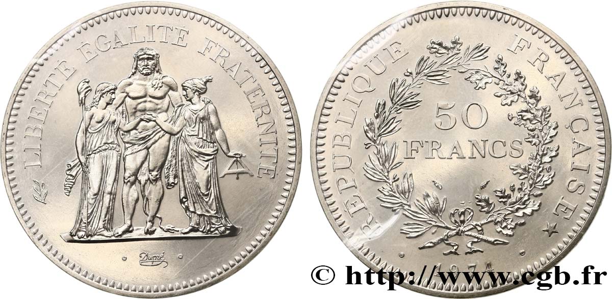 50 francs Hercule 1974  F.427/2 FDC 