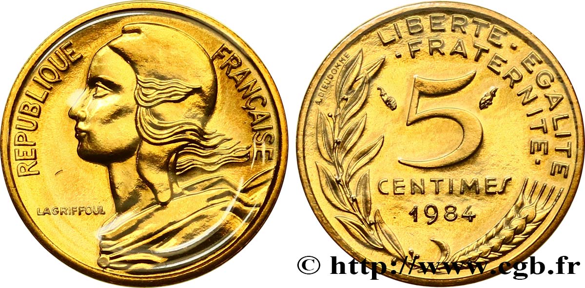 5 centimes Marianne 1984 Pessac F.125/20 MS 