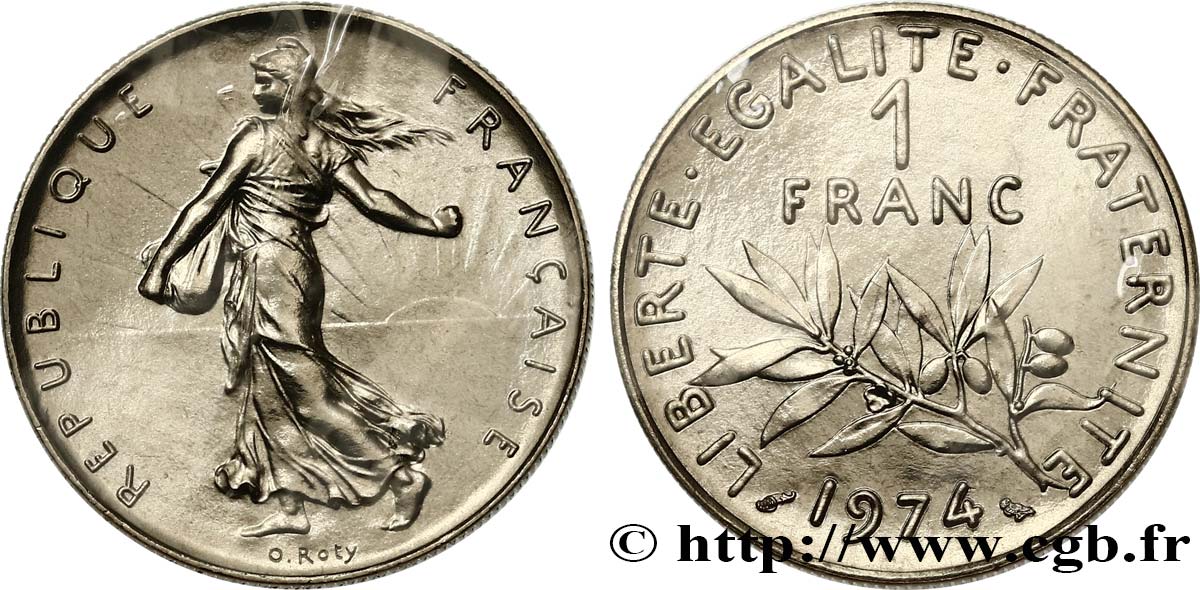 1 franc Semeuse, nickel 1974 Pessac F.226/19 FDC 