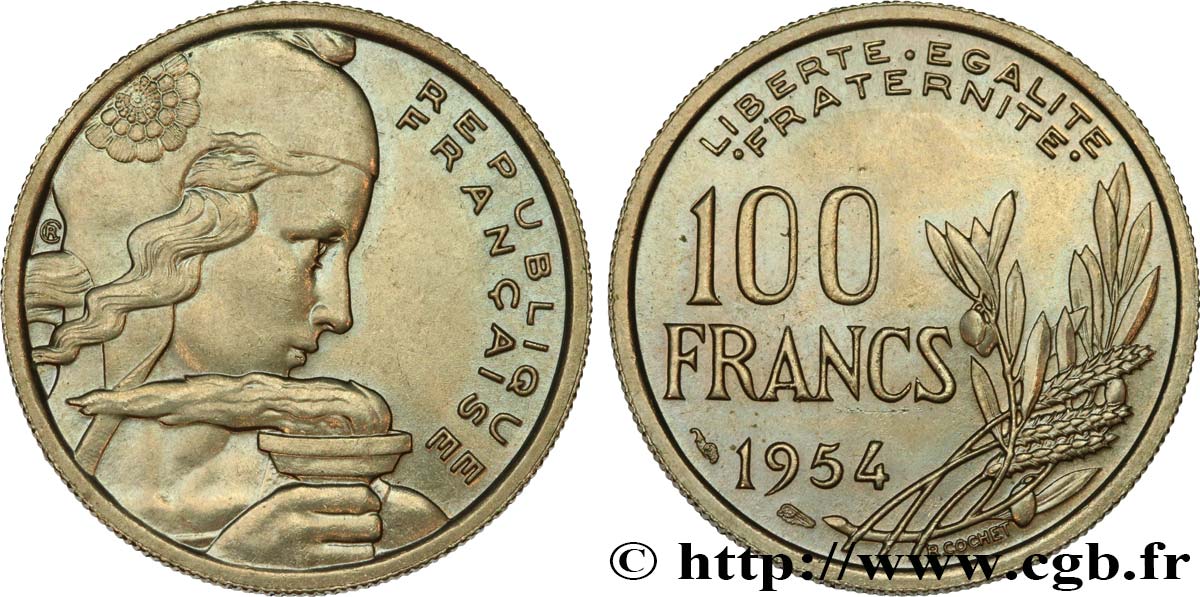 100 francs Cochet 1954  F.450/2 VZ62 