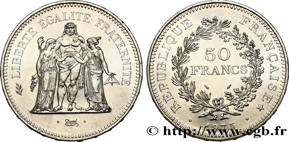 50 francs Hercule 1975  F.427/3 SPL64 
