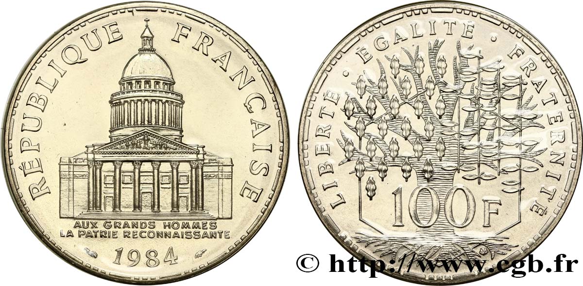 100 francs Panthéon 1984  F.451/4 FDC 