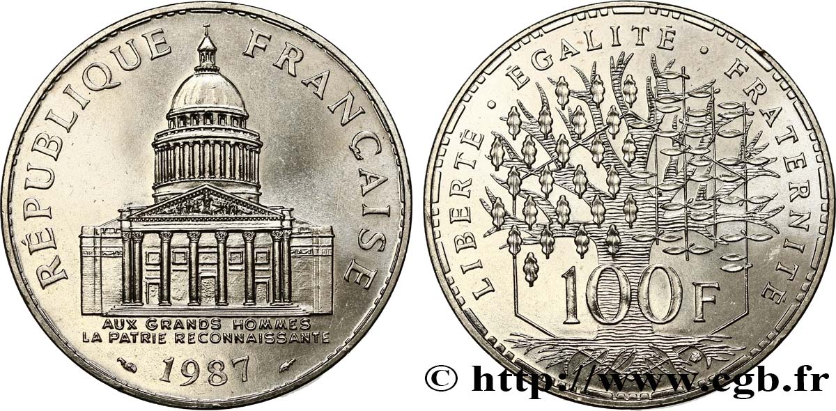 100 francs Panthéon 1987  F.451/7 SPL64 