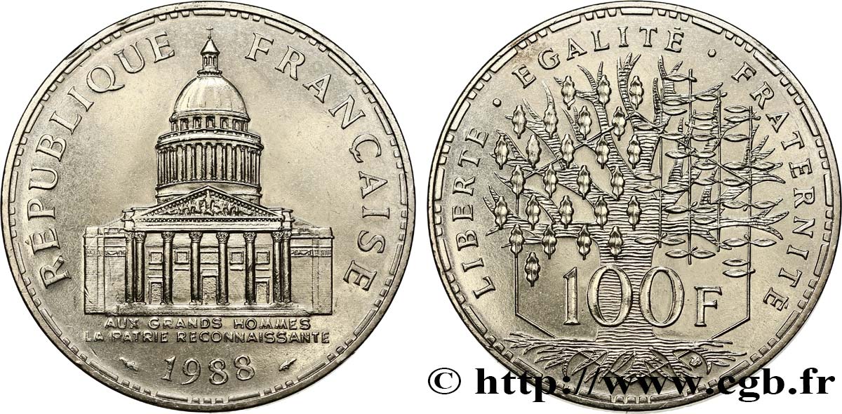 100 francs Panthéon 1988  F.451/8 EBC62 