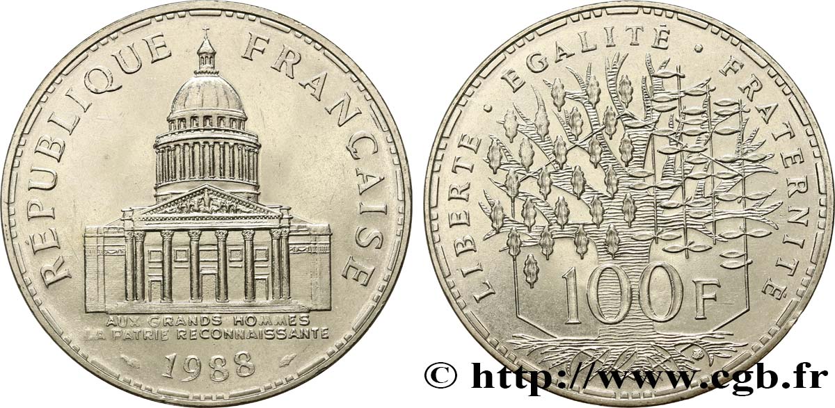 100 francs Panthéon 1988  F.451/8 SPL 