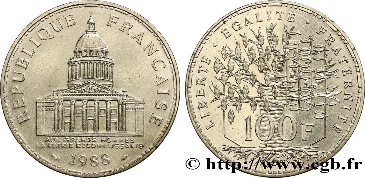 100 francs Panthéon 1988  F.451/8 EBC 