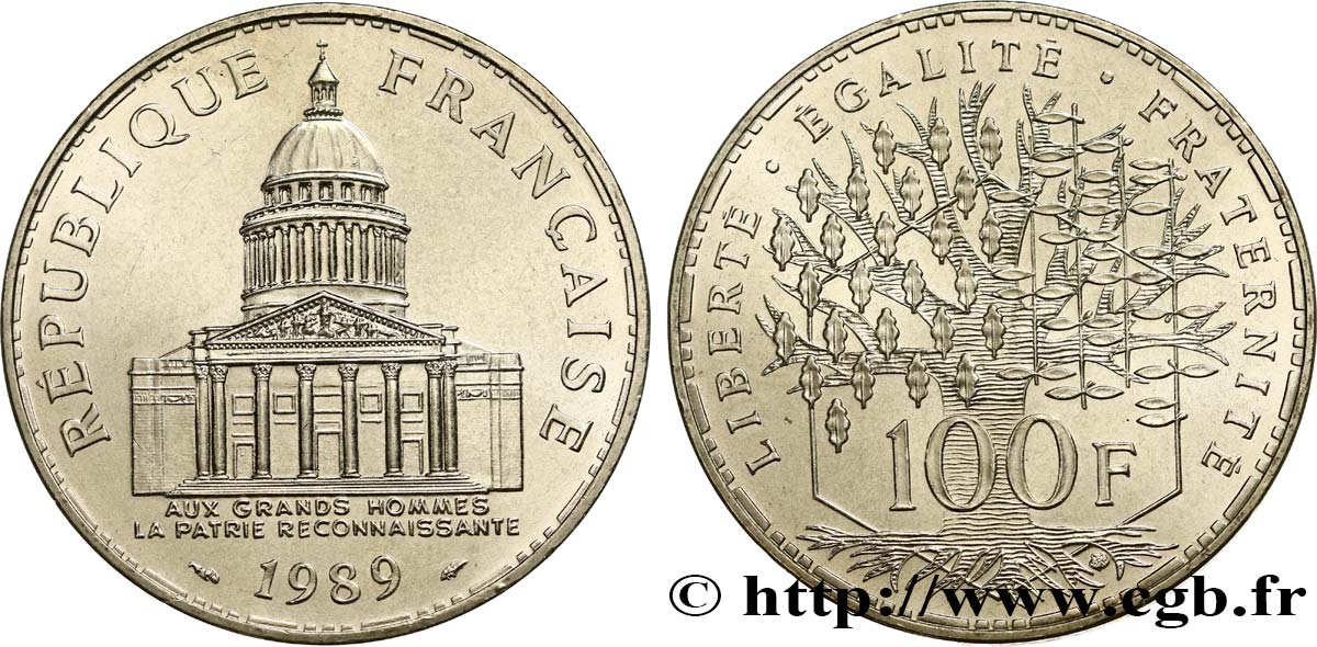 100 francs Panthéon 1989  F.451/9 fST63 