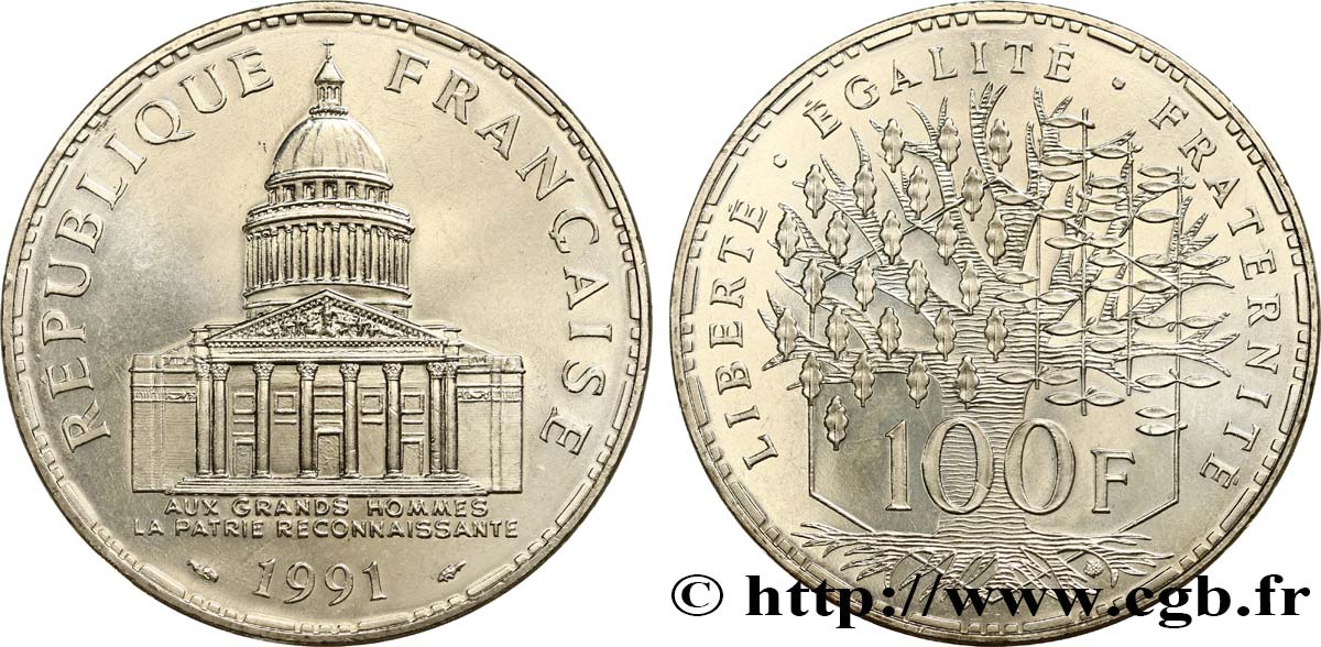 100 francs Panthéon 1991  F.451/11 SPL63 