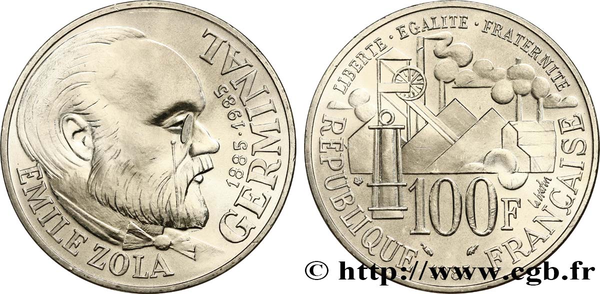 100 francs Émile Zola 1985  F.453/2 FDC65 