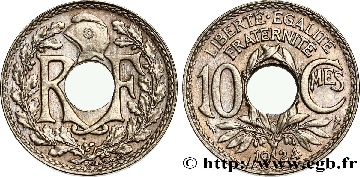 10 centimes Lindauer 1924 Poissy F.138/11 SPL62 