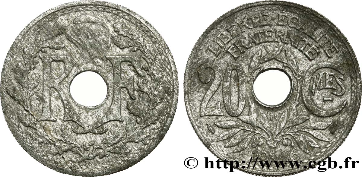 20 centimes Lindauer 1946 Beaumont-Le-Roger F.155/6 BC+ 