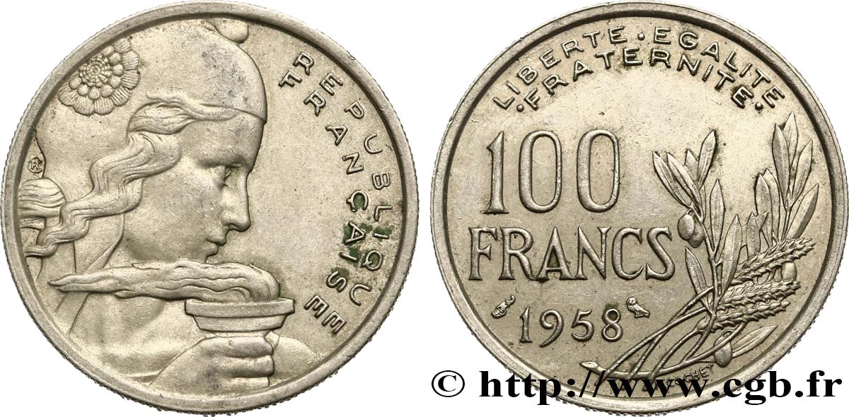 100 francs Cochet 1958  F.450/13 MBC48 