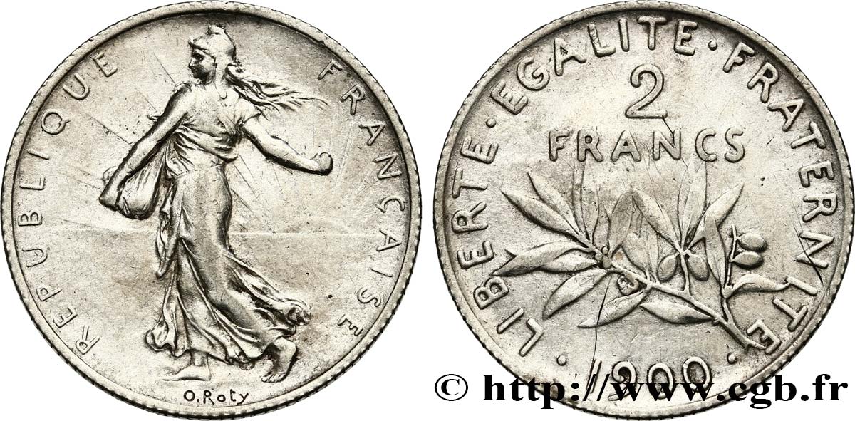 2 francs Semeuse 1900  F.266/4 TTB45 