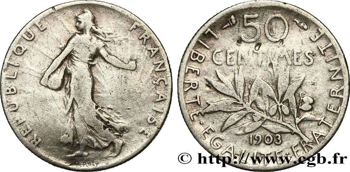 50 centimes Semeuse 1903  F.190/10 B 