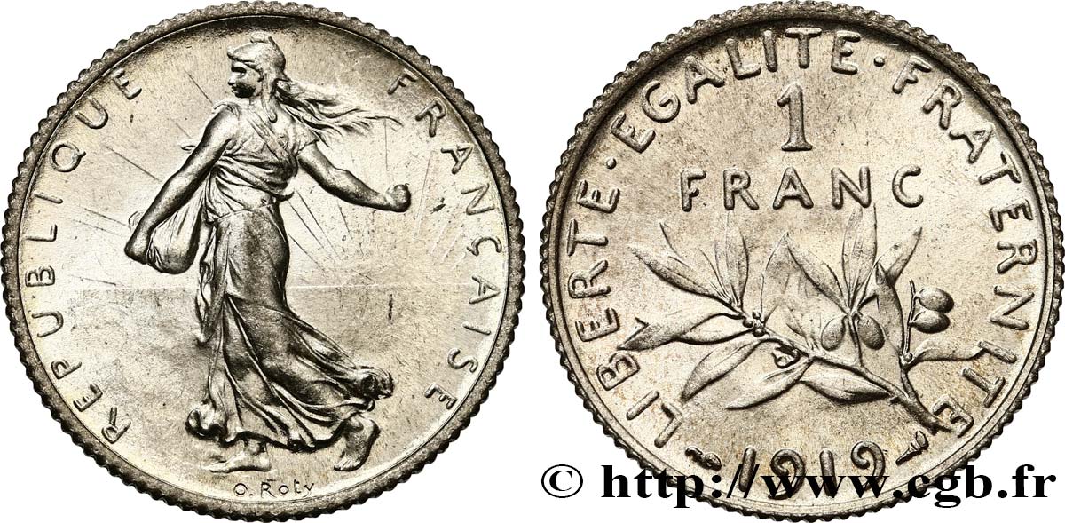 1 franc Semeuse 1919 Paris F.217/25 SC63 