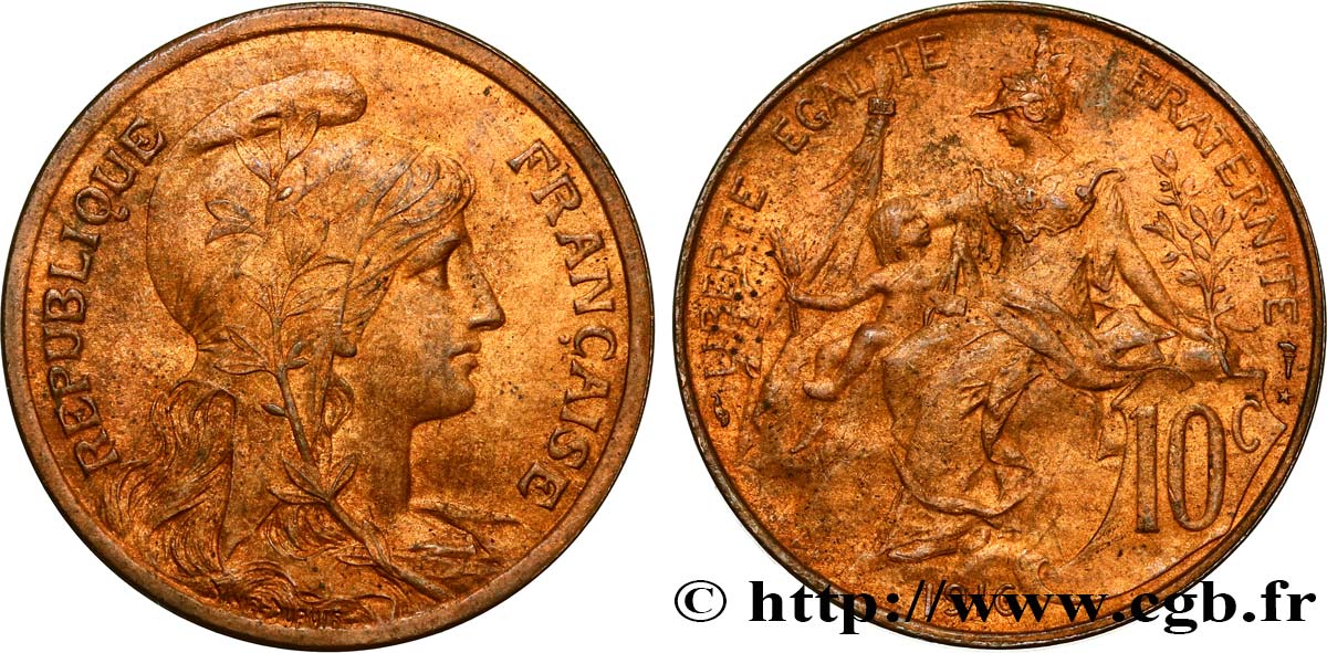 10 centimes Daniel-Dupuis 1916  F.136/27 SUP58 