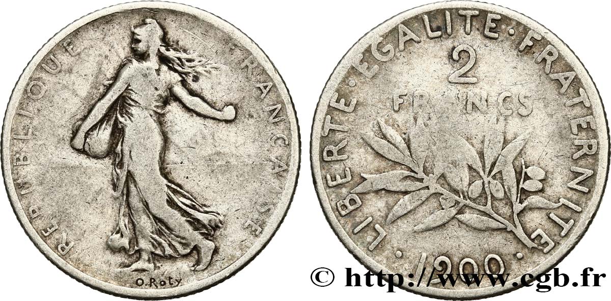 2 francs Semeuse 1900  F.266/4 SGE 