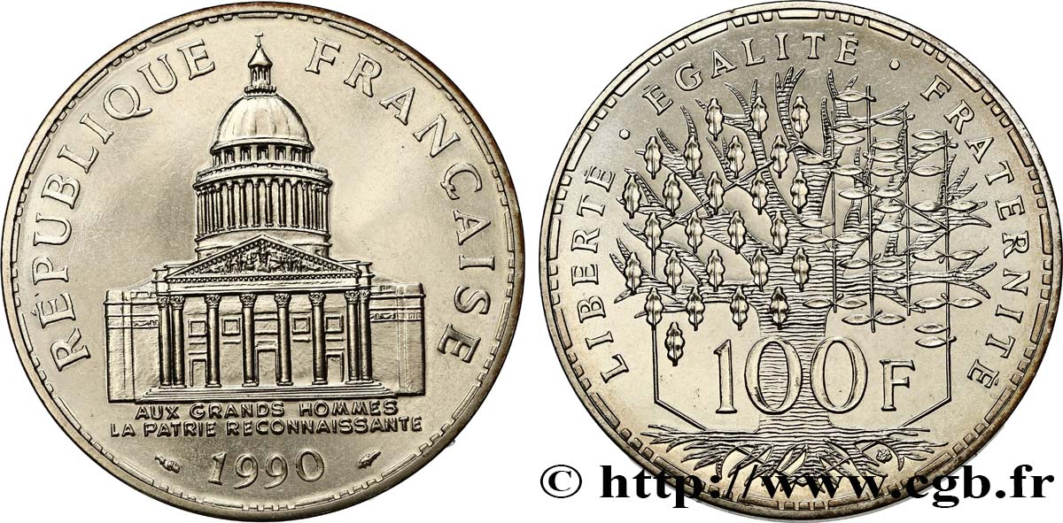 100 francs Panthéon 1990  F.451/10 fST 