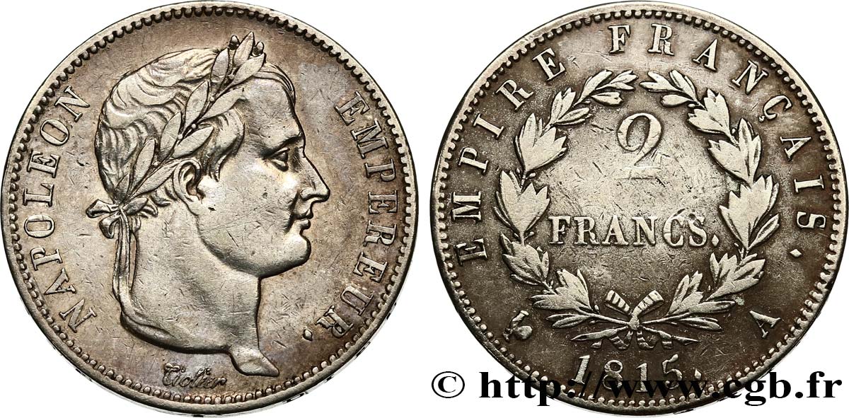 2 francs Cent-Jours 1815 Paris F.256/1 MB35 