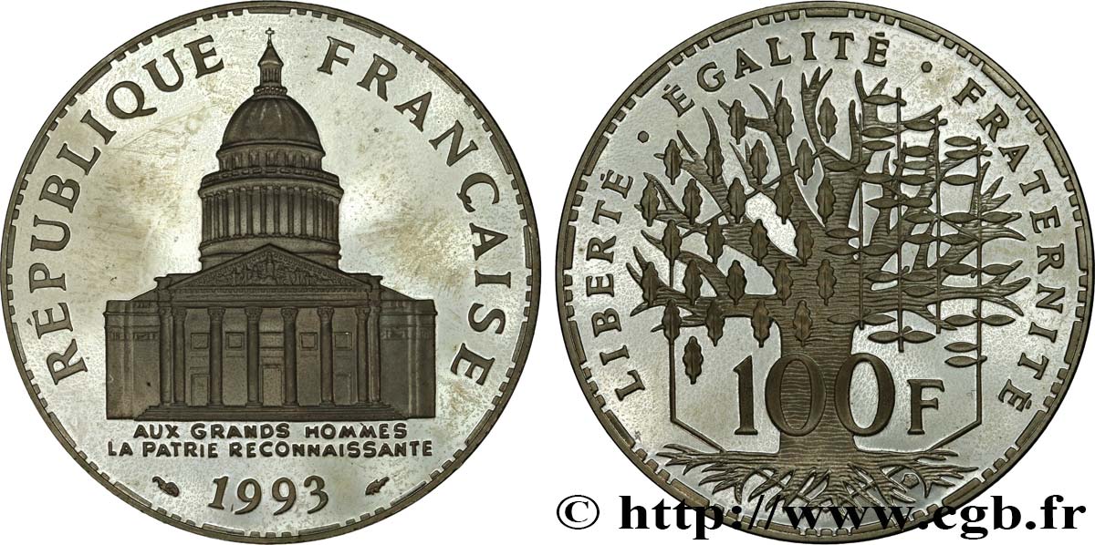 100 francs Panthéon, BE (Belle Épreuve) 1993  F.451/14 EBC+ 