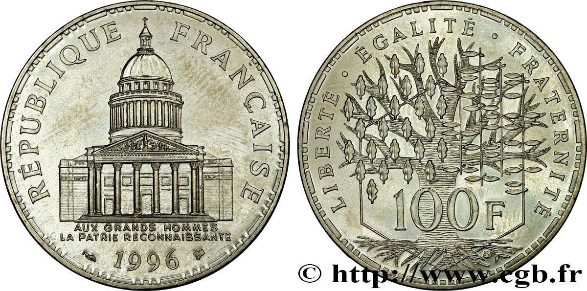100 francs Panthéon 1996  F.451/18 SUP60 
