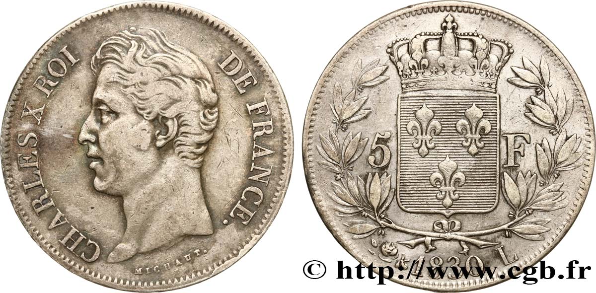 5 francs Charles X, 2e type 1830 Bayonne F.311/47 BC35 