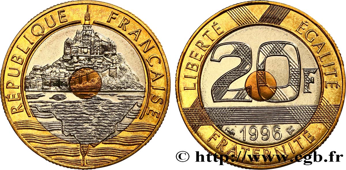20 francs Mont Saint-Michel 1996 Pessac F.403/12 ST 