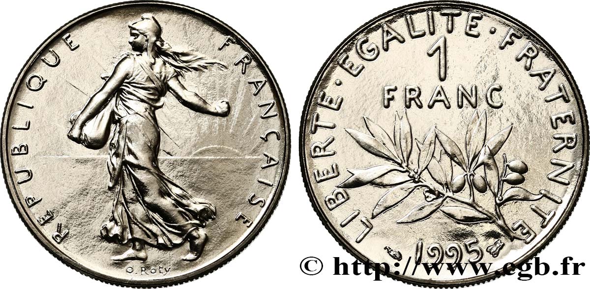 1 franc Semeuse, nickel, Brillant Universel 1995 Pessac F.226/43 ST 