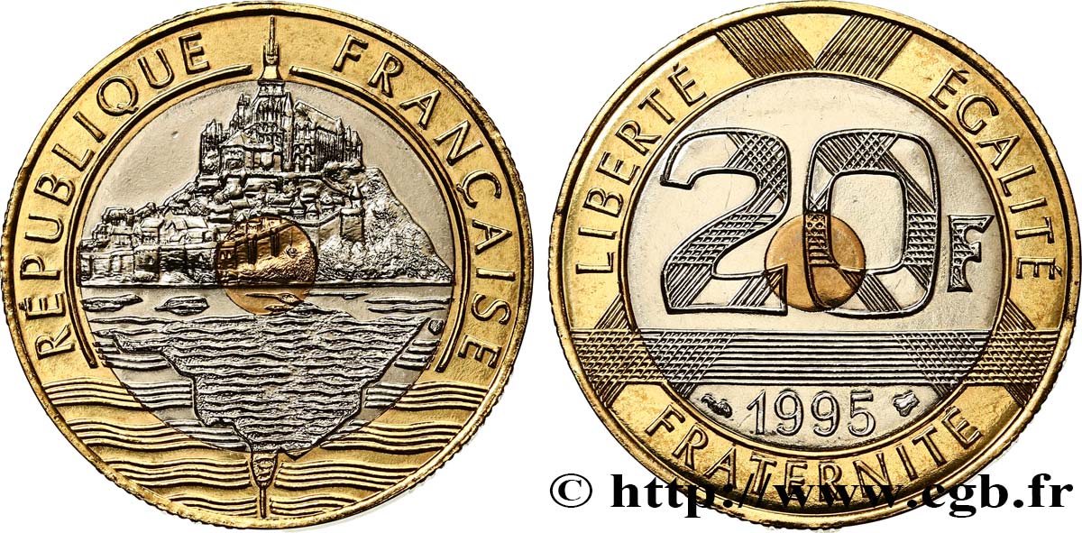 20 francs Mont Saint-Michel 1995 Pessac F.403/11 FDC 