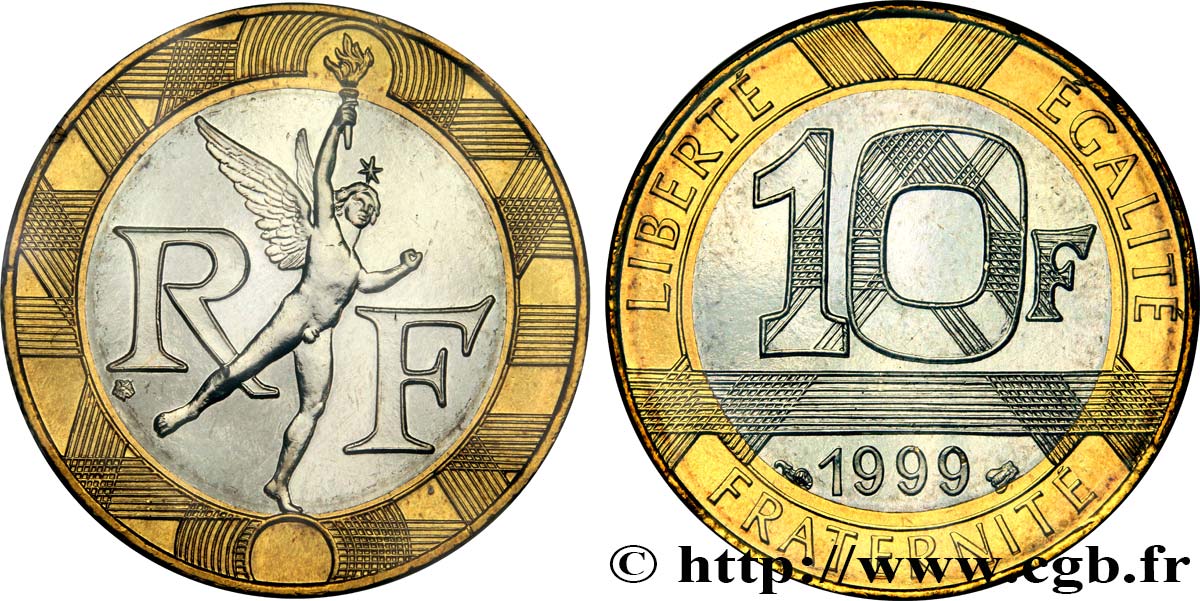 10 francs Génie de la Bastille 1999 Pessac F.375/16 ST 