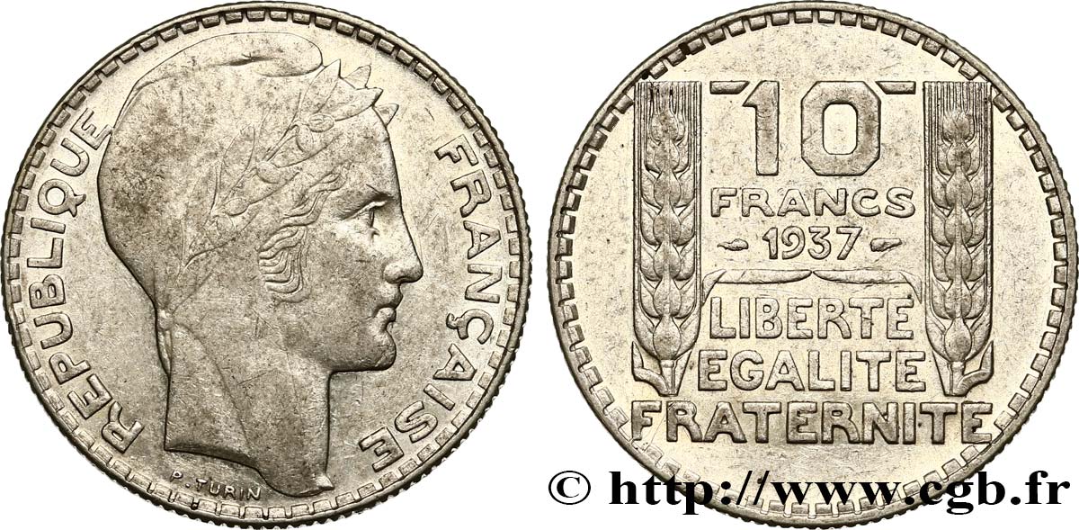 10 francs Turin 1937  F.360/8 SS48 