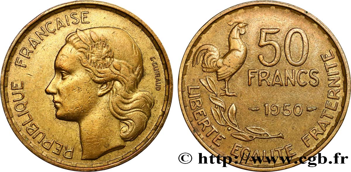 50 francs Guiraud 1950  F.425/3 BB45 