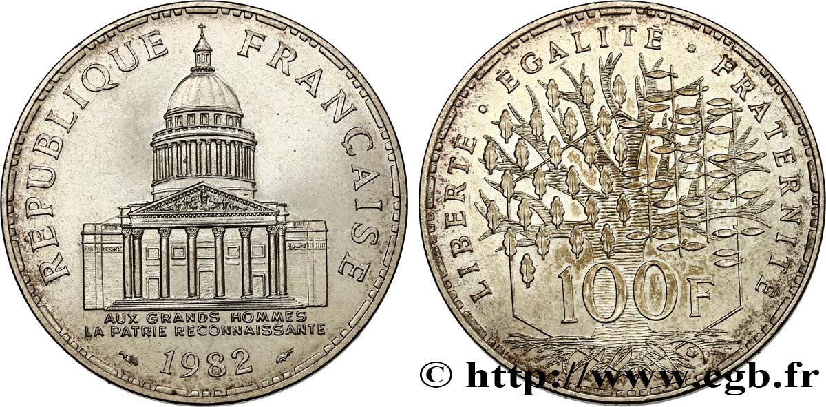 100 francs Panthéon 1982  F.451/2 MS60 