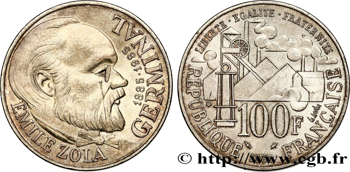 100 francs Émile Zola 1985  F.453/2 AU 