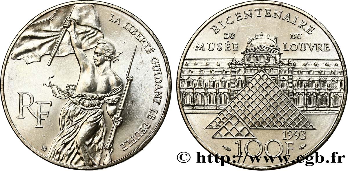 100 francs Liberté guidant le peuple 1993  F.461/2 MS63 