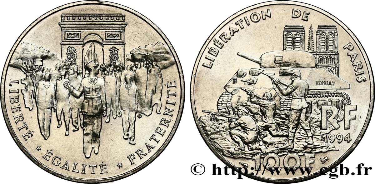 100 francs Libération de Paris 1994  F.462/2 SPL63 
