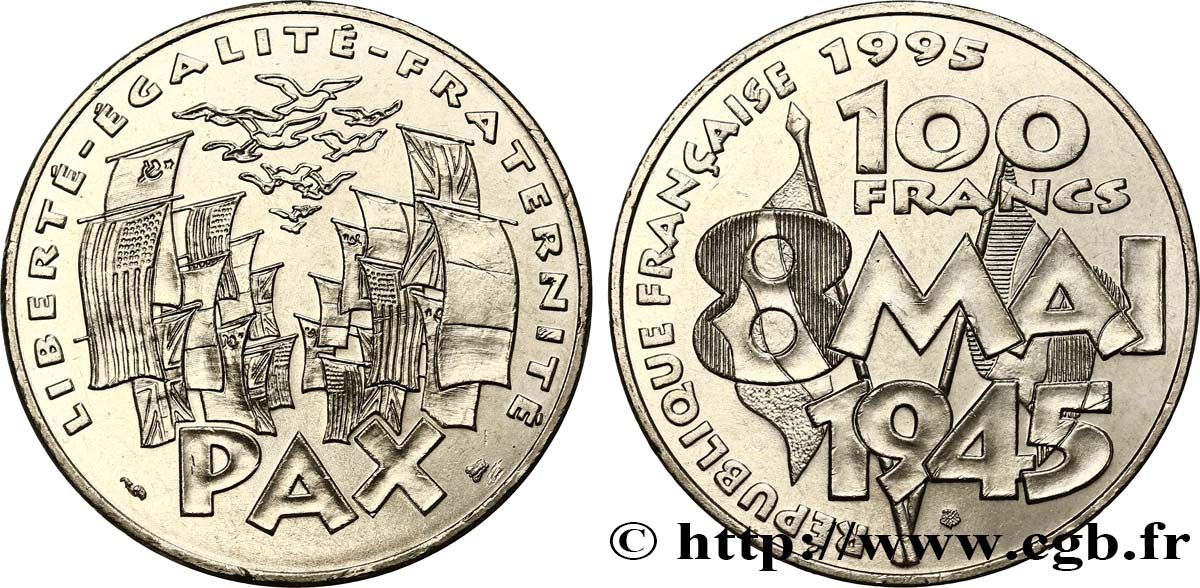 100 francs 8 Mai 1945 1995  F.463/2 SC63 