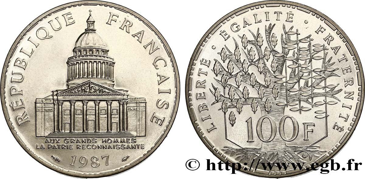 100 francs Panthéon 1987  F.451/7 ST 