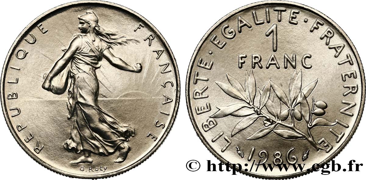 1 franc Semeuse, nickel 1986 Pessac F.226/31 MS 