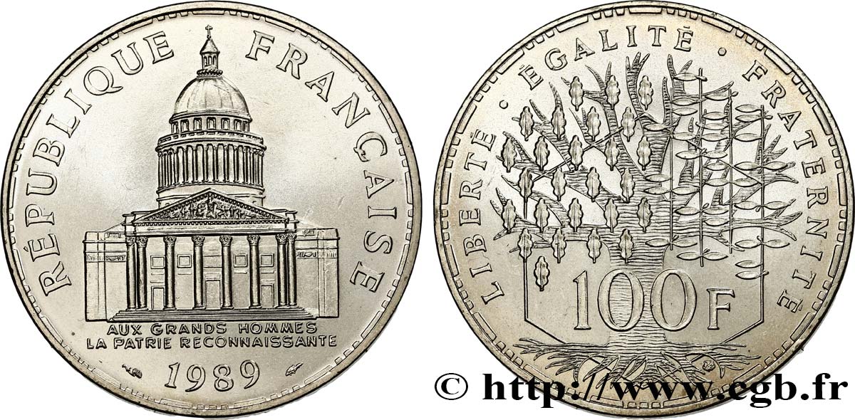 100 francs Panthéon 1989  F.451/9 fST64 