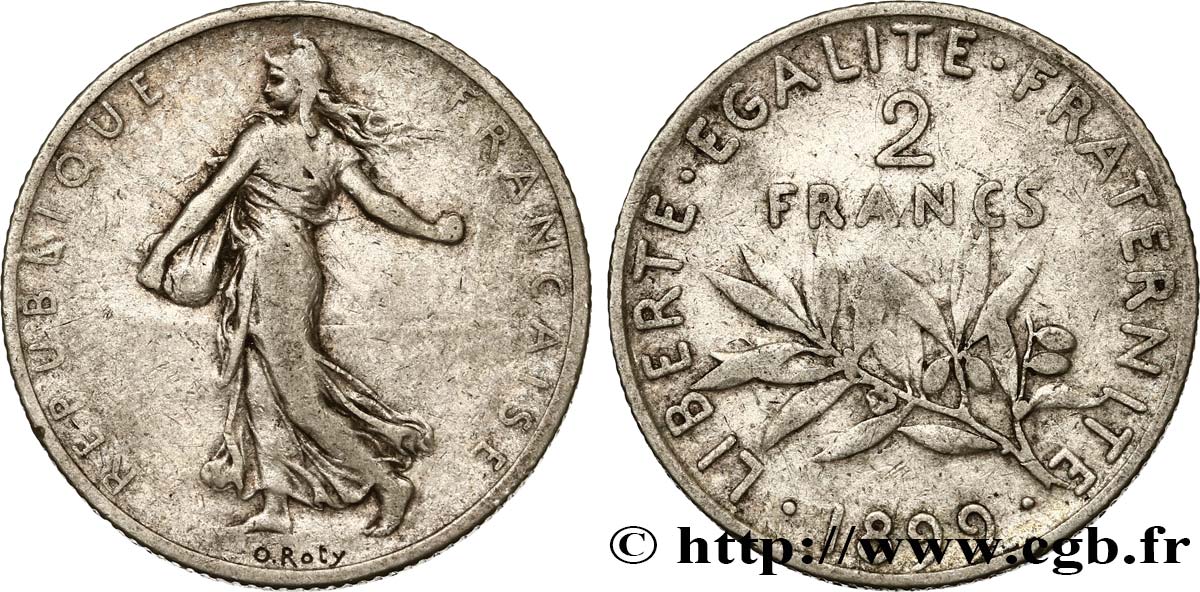 2 francs Semeuse 1899  F.266/3 VF20 