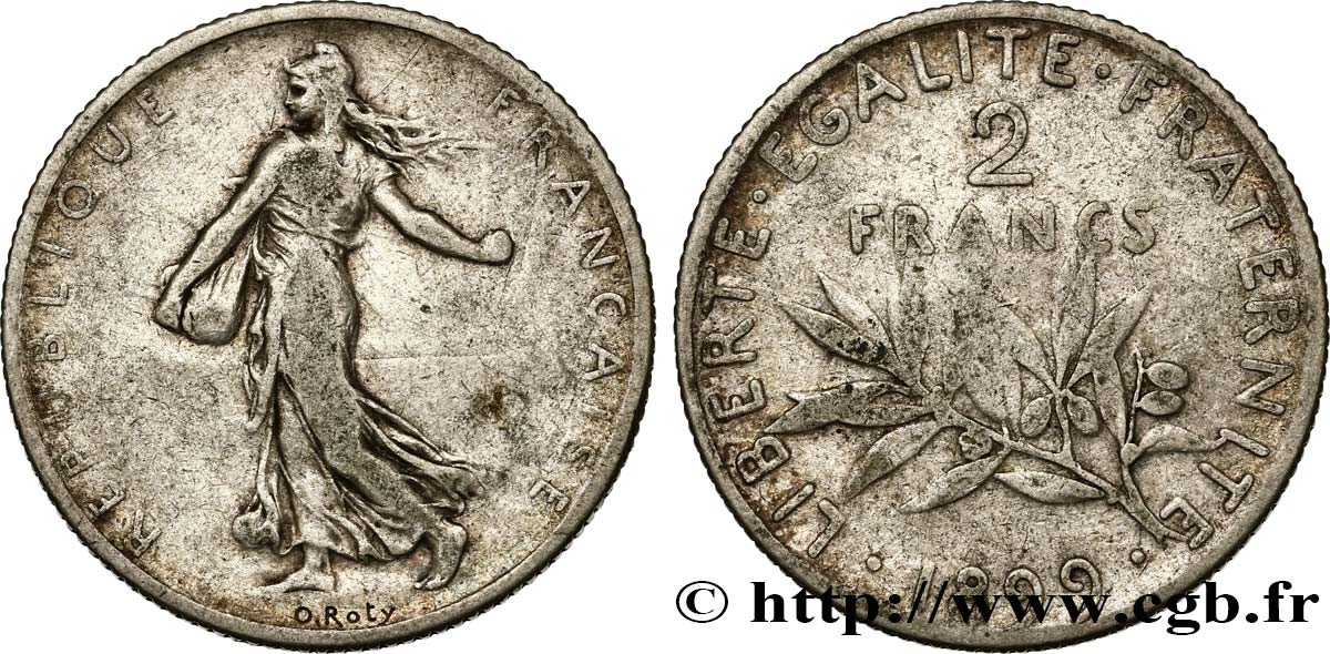 2 francs Semeuse 1899  F.266/3 MB20 