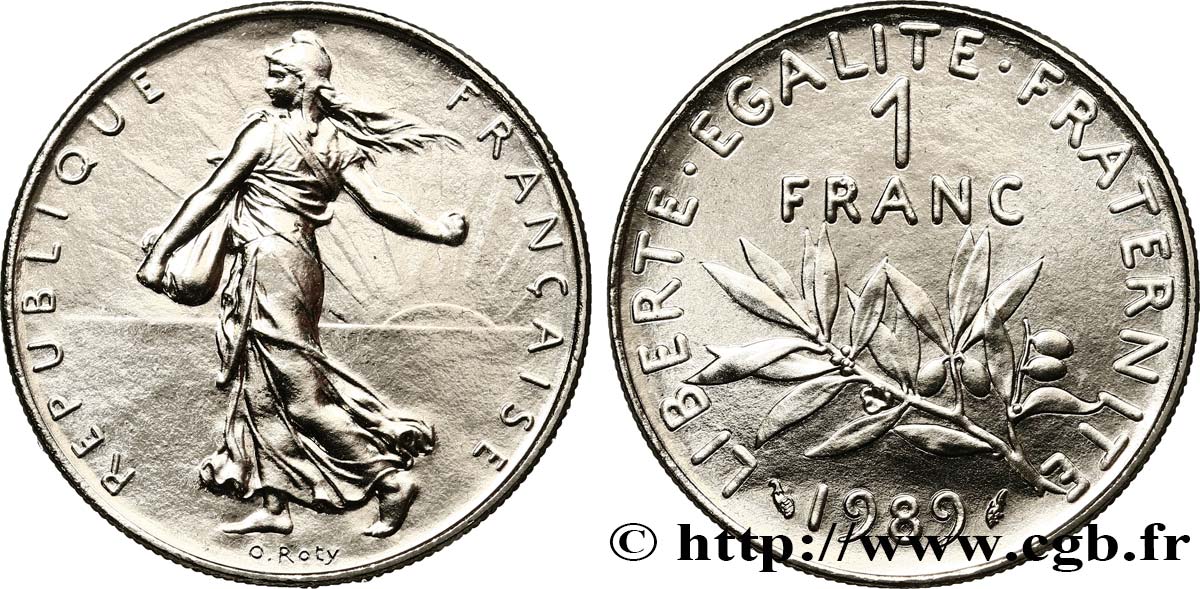 1 franc Semeuse, nickel 1989 Pessac F.226/34 MS 