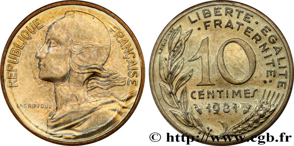 10 centimes Marianne 1981 Pessac F.144/21 FDC 