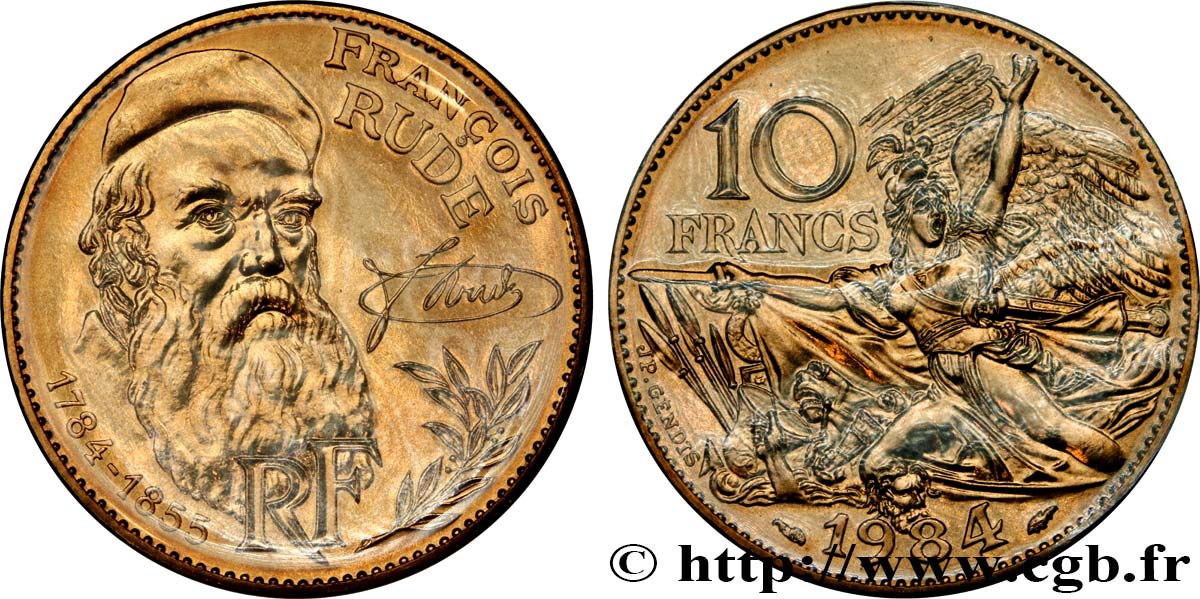 10 francs François Rude, tranche A 1984  F.369/2 MS 